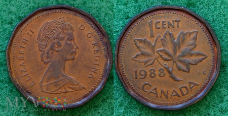 Duże zdjęcie Kanada, 1 CENT 1988
