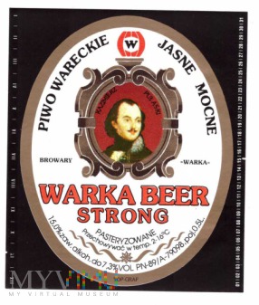 Warka beer strong