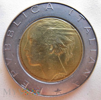 500 lirów 1989 r. Włochy
