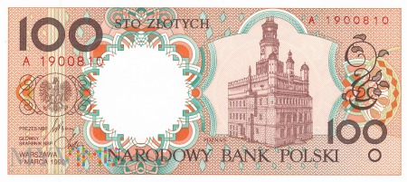 Duże zdjęcie Polska - 100 złotych (1990)