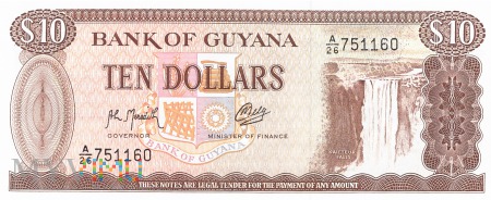 Gujana - 10 dolarów (1992)
