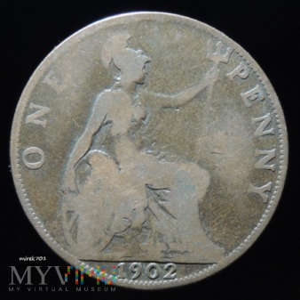 1 Pens 1902 Edward VII One Penny