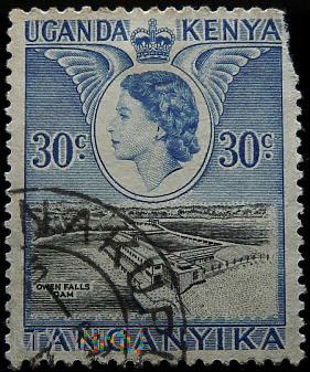 Kenia Uganda Tanganika 30c Elżbieta II
