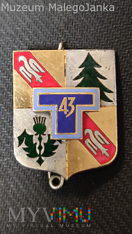 Odznaka 43 Pułku Łączności wojsk Francji