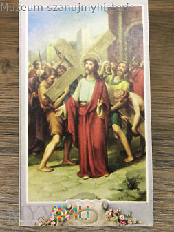 Duże zdjęcie Obrazek Jezus bierze krzyż na ramiona