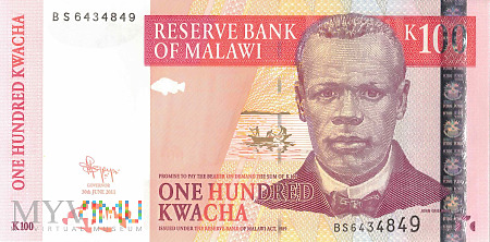 Malawi - 100 kwacha (2011)