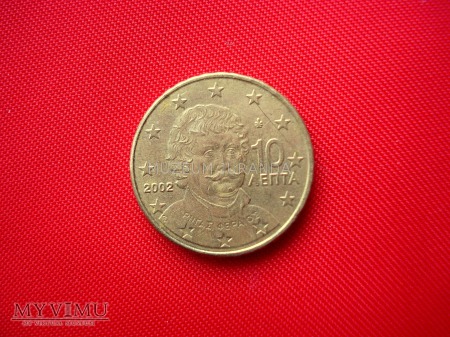 Duże zdjęcie 10 euro centów - Grecja