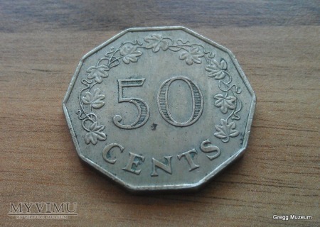 50 cents MALTA 1972