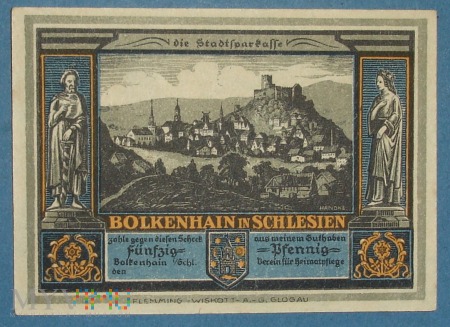 50 Pfennig 1922 r - Bolkenheim - Bolków