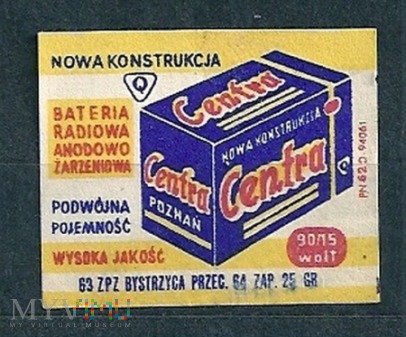 Centra Bateria Radiowo Anodowo Żarzeniowa.7.1963.B