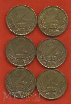 Polska 2 złote, 1982/1983/1984/1985/1986/1987