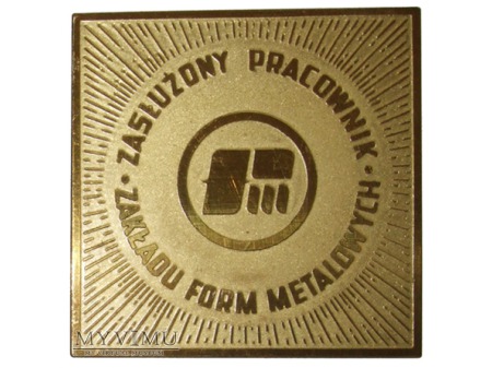 Duże zdjęcie Zakład Form Metalowych medal złoty