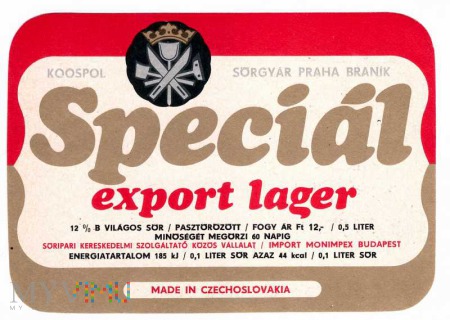 Special export lager