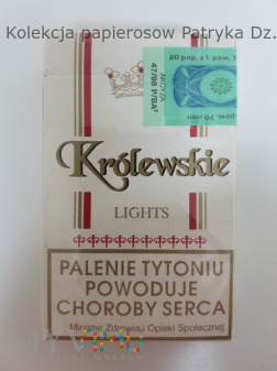 Duże zdjęcie Papierosy KRÓLEWSKIE Light 1998 r. Radom