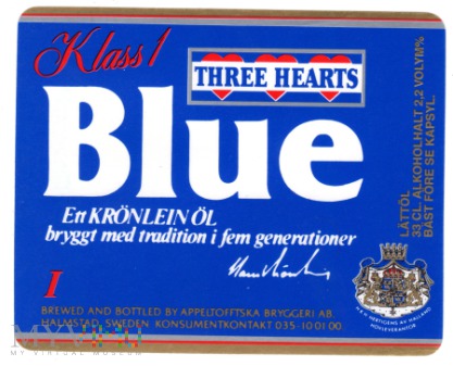 THREE HEARTS BLUE