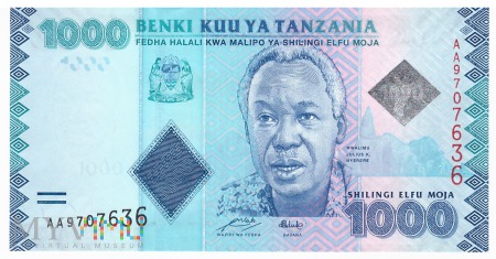 Duże zdjęcie Tanzania - 1 000 szylingów (2010)