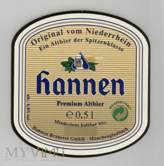 Duże zdjęcie Hannen Premium Altbier