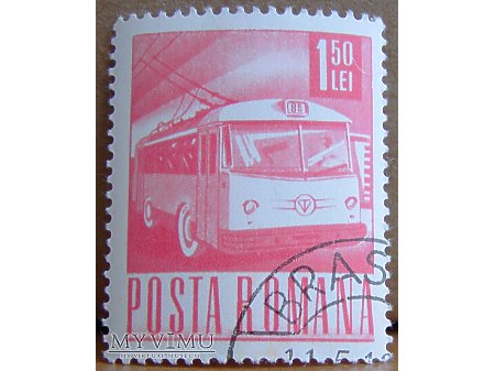 Samochód pocztowy znaczek