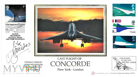 Wielka Brytania 2003-ostatni lot concorda-koperta.