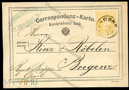 Austriacka Poczta (dla Czech) - 1873