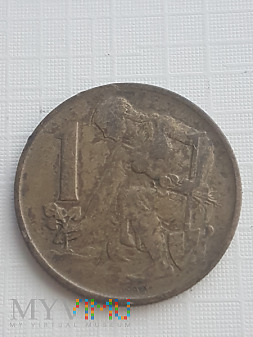 Duże zdjęcie Czechosłowacja- 1 korona 1980 r.