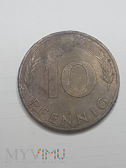 Niemcy- 10 fenigów 1990 r.