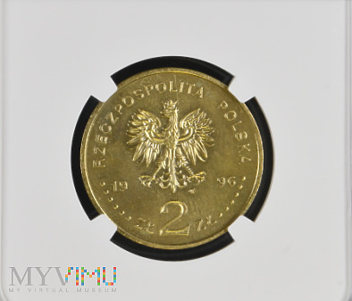 2 złote 1996 Zygmunt August- NGC MS66