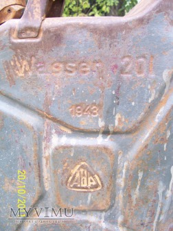 KANISTER NA WODĘ WEHRMACHT 20L - 1943