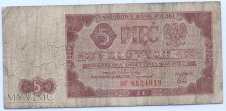 5 złotych - 1948.