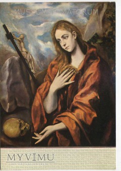 Duże zdjęcie El Greco - św. Maria Magdalena podczas modlitwy