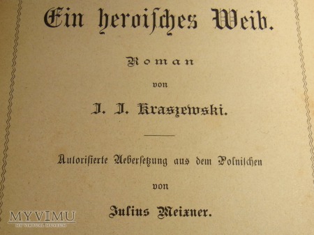książka Kraszewskiego napisana niemieckim gotykiem