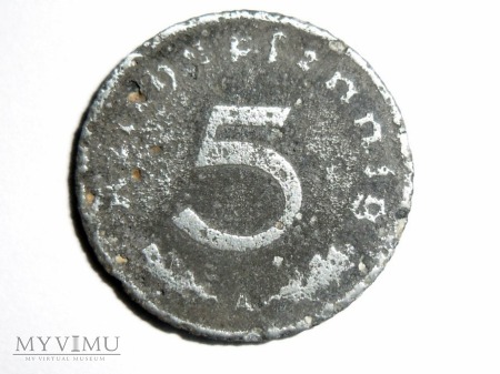 5 pfennig 1942 A