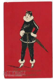Diabeł jest kobietą - pocztówka 1931