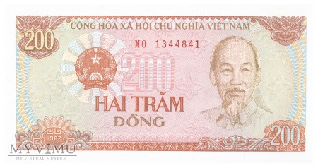 Duże zdjęcie Wietnam - 200 dongów (1987)