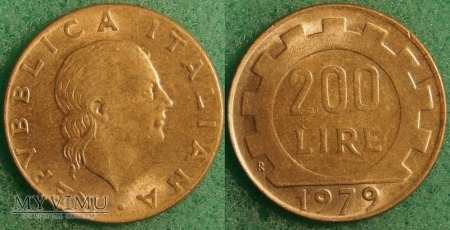 Włochy, 200 Lirów 1979