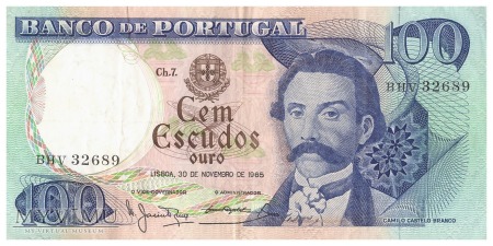 Duże zdjęcie Portugalia - 100 escudo (1965)