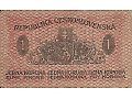 Czechosłowacki banknot z 1919 roku.