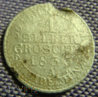1 Silber Groschen 1833 A