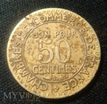 50 centimes ,Francja -1923
