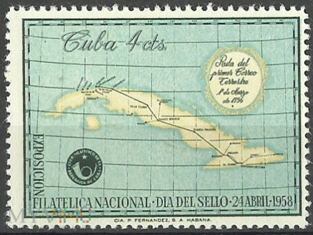 Duże zdjęcie La Primera Ruta Postal en Cuba.