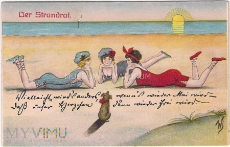 Trzy dziewczyny na plaży