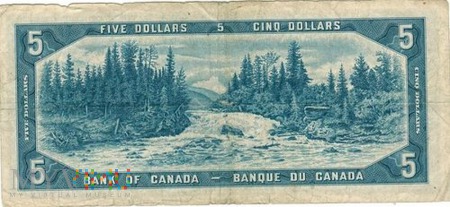 KANADA 5 DOLLARS 1954