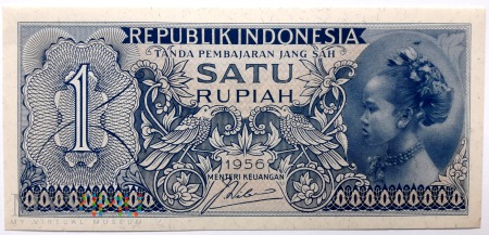 1 rupia 1956