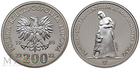 Duże zdjęcie 200 złotych, 1985, Centrum Zdrowia Matki Polki