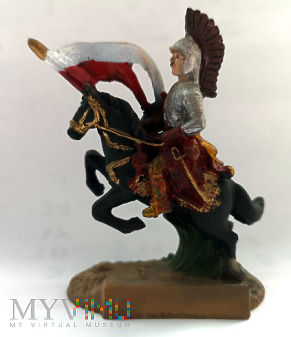 pamiątka - figurka rycerza na koniu