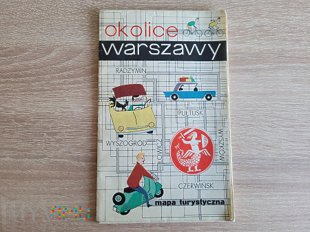 Duże zdjęcie Okolice Warszawy - mapa turystyczna