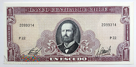 CHILE 1 escudo 1962