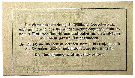 St. Willibald 50h 1920