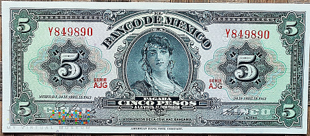 Meksyk 5 pesos 1963