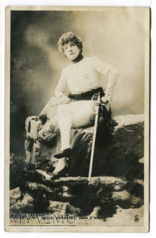 Duże zdjęcie Sarah Bernhardt c. 1910 Aktorka SW WS ?